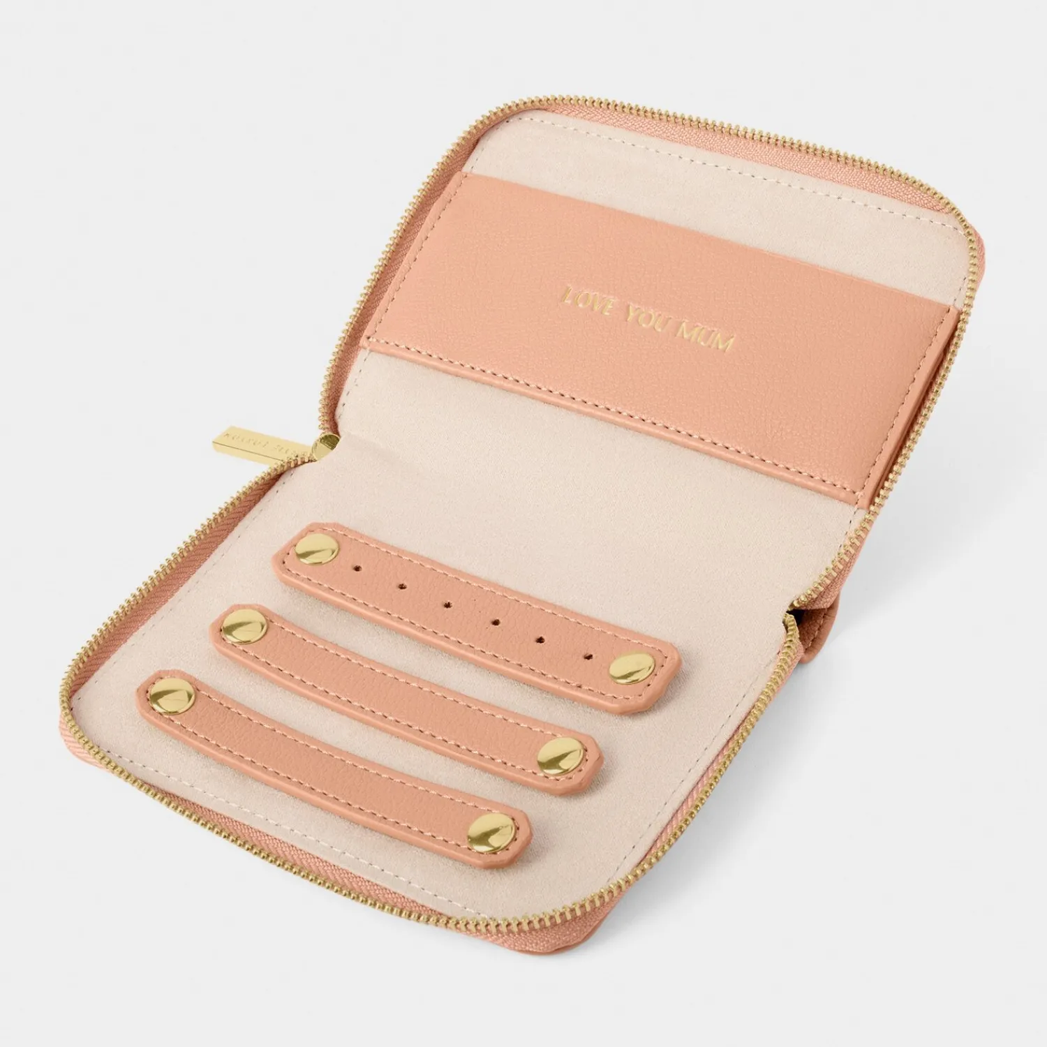 Katie Loxton Slim Jewellery Case 'Love You Mum' Peony Blush Discount