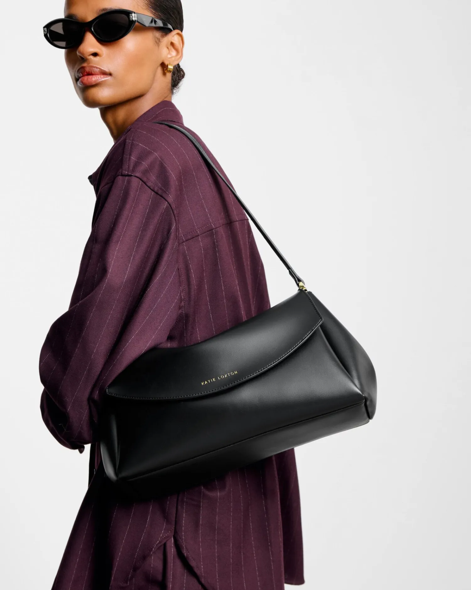 Katie Loxton Sloane Shoulder Bag Black Sale