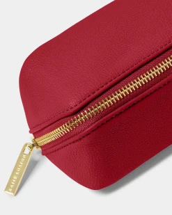 Katie Loxton Small Make Up Bag Garnet Red Outlet
