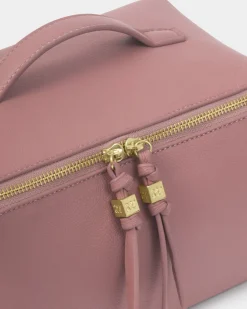 Katie Loxton Soho Large Makeup & Wash Bag Deep Rose Hot
