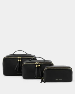 Katie Loxton Soho Large Makeup & Wash Bag Black Sale