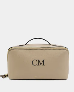 Katie Loxton Soho Large Makeup & Wash Bag Light Taupe