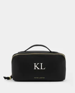Katie Loxton Soho Medium Makeup & Wash Bag Black Clearance