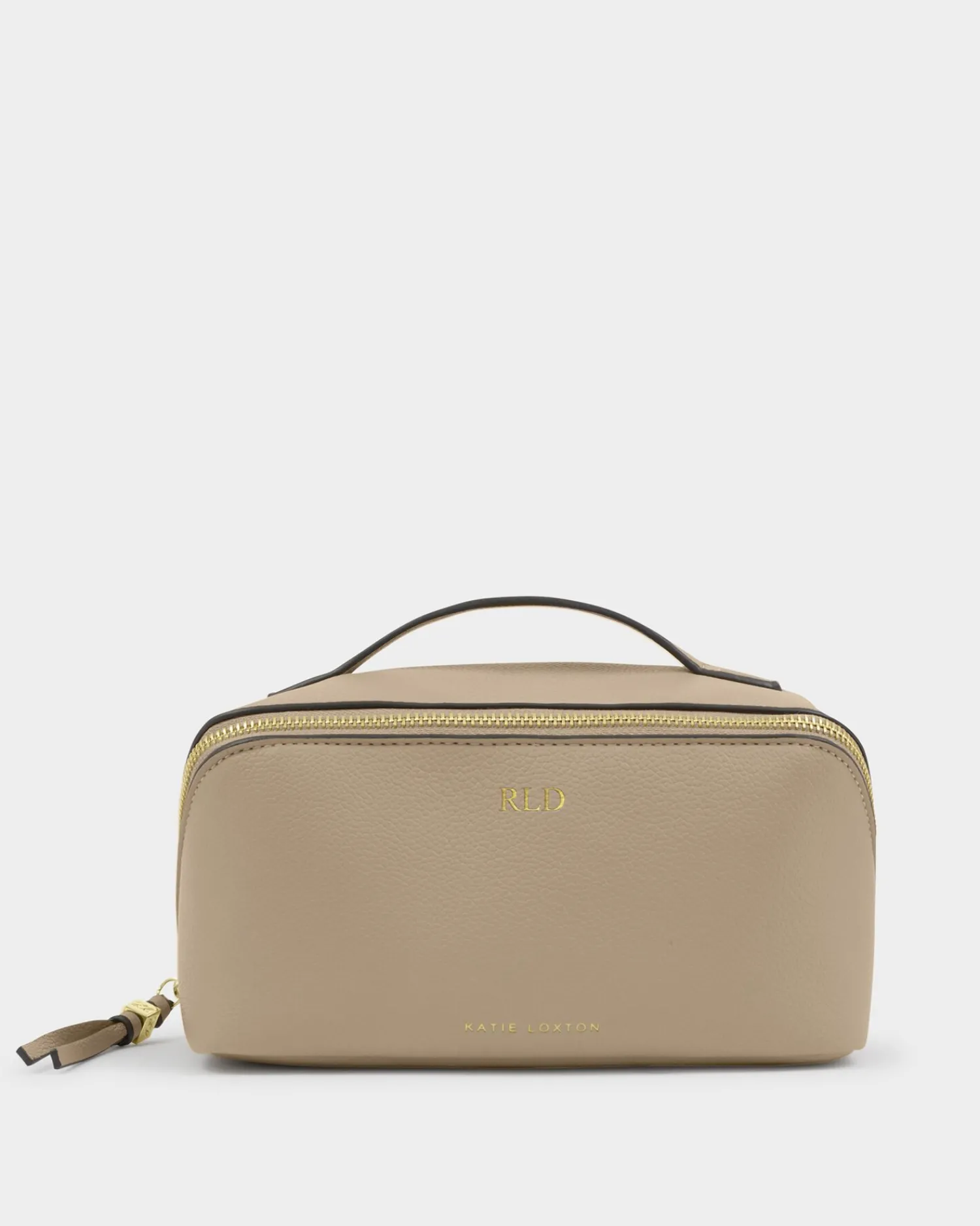 Katie Loxton Soho Medium Makeup & Wash Bag Light Taupe New
