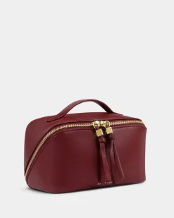 Katie Loxton Soho Medium Makeup & Wash Bag Cherry Online