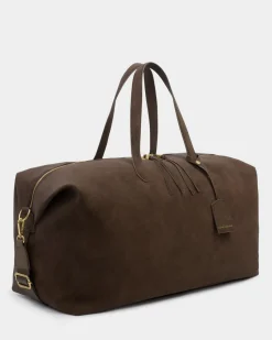 Katie Loxton Soho Suedette Weekend Bag Chocolate Clearance