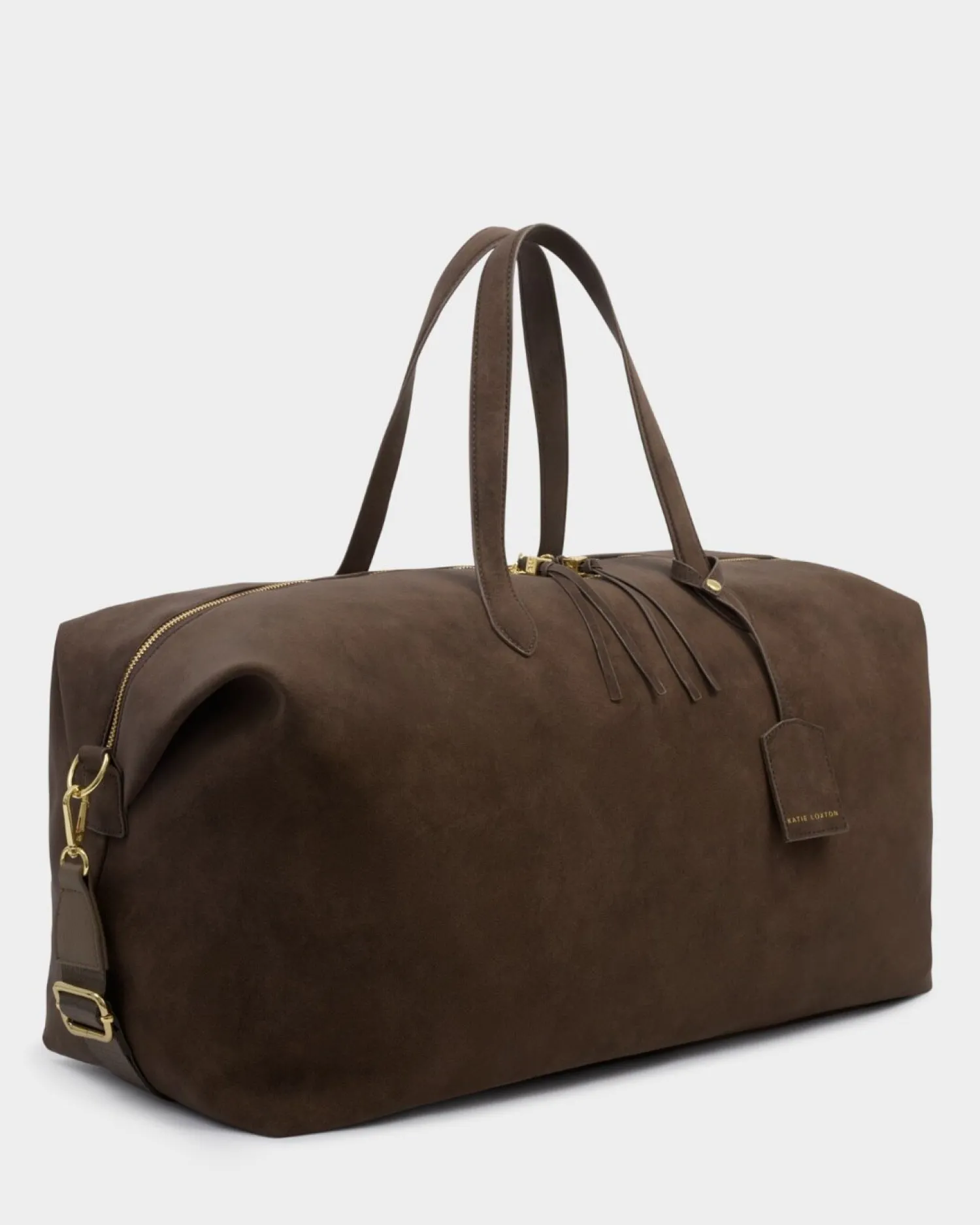 Katie Loxton Soho Suedette Weekend Bag Chocolate Clearance