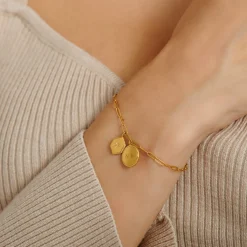 Katie Loxton ' Waterproof Gold Charm Bracelet Soul Sister Online