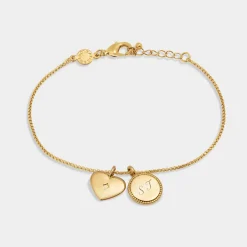 Katie Loxton 21st Birthday' Waterproof Gold Sentiment Bracelet Outlet