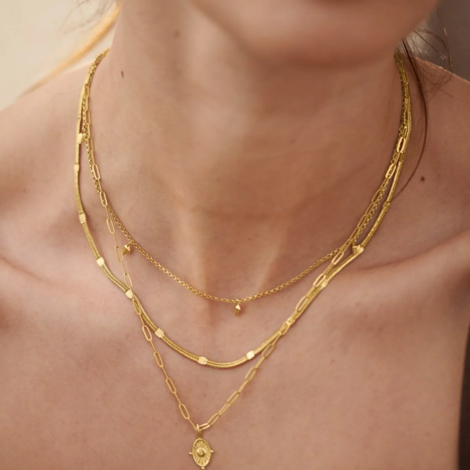 Katie Loxton Talis Waterproof Gold Charm Necklace New