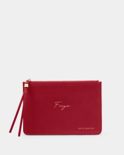 Katie Loxton Tassel Charm Pouch Garnet Red Online