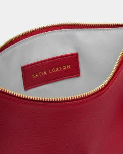 Katie Loxton Tassel Charm Pouch Garnet Red Online