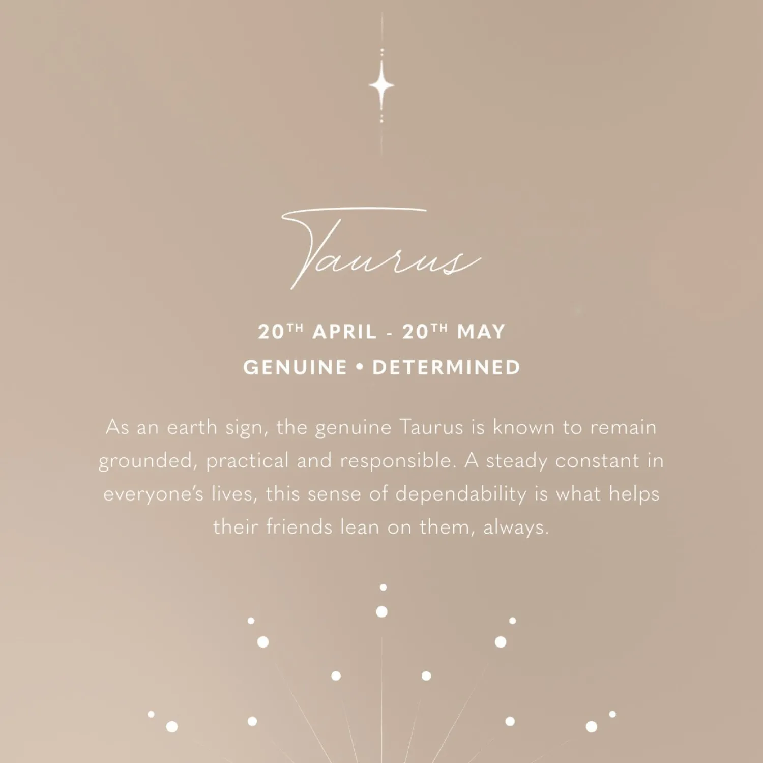 Katie Loxton Taurus' Waterproof Gold Zodiac Necklace 20th Apr 20th May Hot