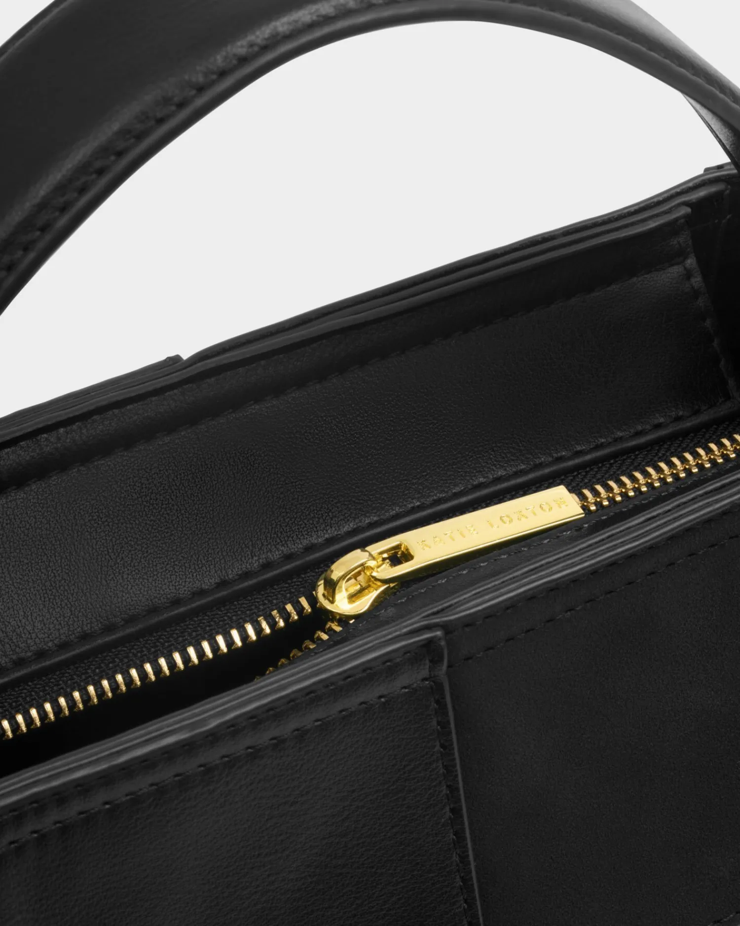 Katie Loxton Taya Hand Woven Suedette Top Handle Bag Black Best