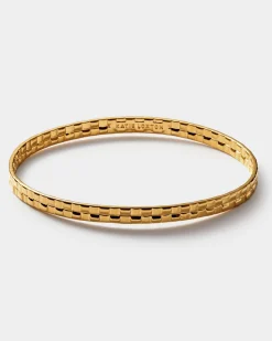 Katie Loxton Taya Waterproof Gold Woven Bangle Online