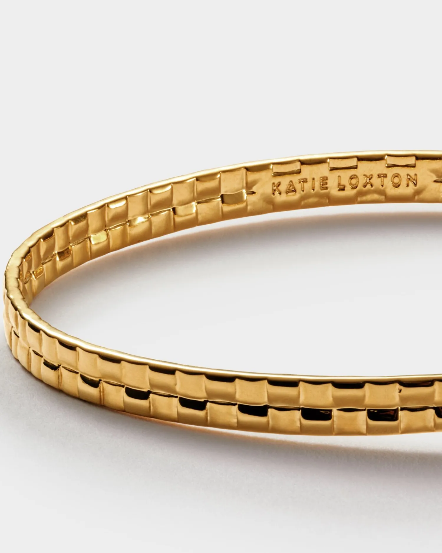 Katie Loxton Taya Waterproof Gold Woven Bangle Online