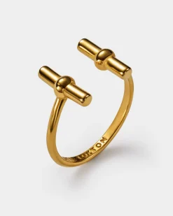Katie Loxton Themis Waterproof Gold T-Bar Ring Discount