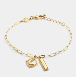 Katie Loxton To The Moon and Back' Waterproof Gold Charm Bracelet To The Moon & Back Hot