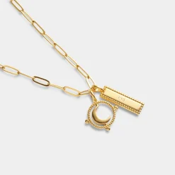 Katie Loxton To The Moon and Back' Waterproof Gold Charm Necklace To The Moon & Back Clearance