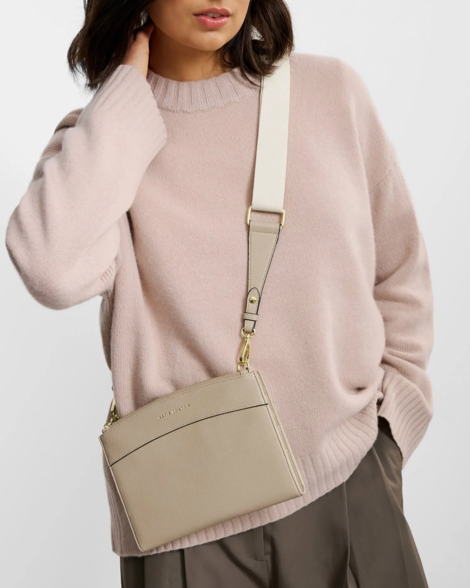 Katie Loxton Travel Organiser Crossbody Bag Light Taupe