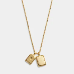 Katie Loxton ' Waterproof Gold Charm Necklace Treasured Friend Best