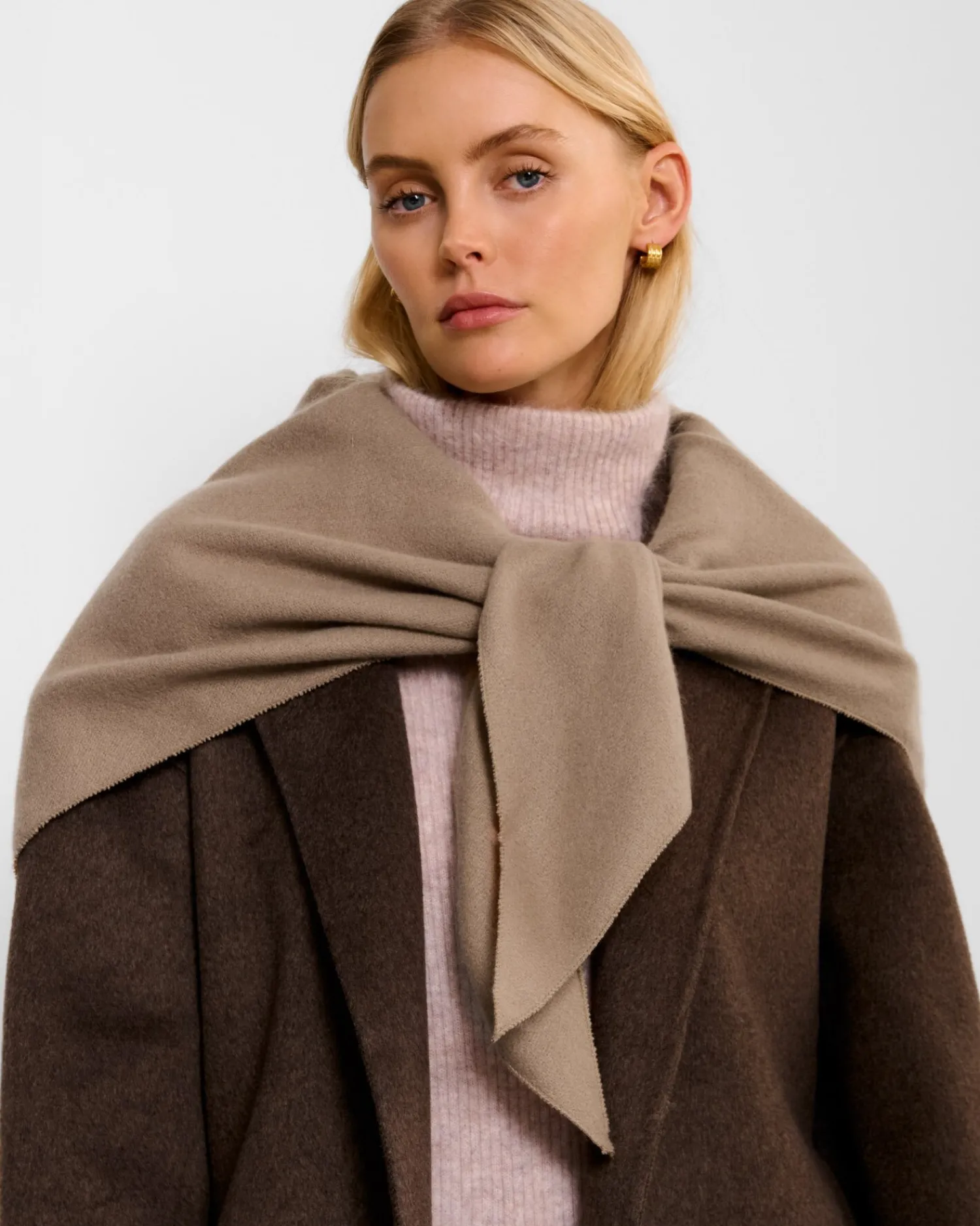 Katie Loxton Triangle Blanket Scarf Warm Mink Best