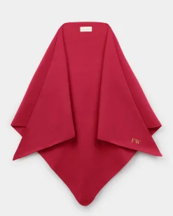 Katie Loxton Triangle Blanket Scarf Crimson Red Online