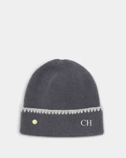 Katie Loxton Whipstitch Knitted Hat Charcoal