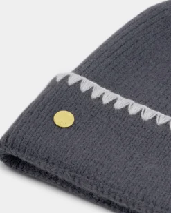 Katie Loxton Whipstitch Knitted Hat Charcoal