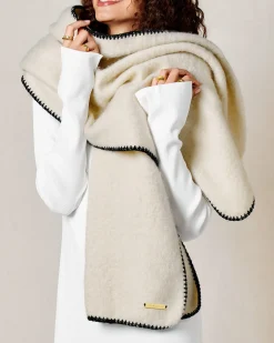 Katie Loxton Whipstitch Scarf Cream