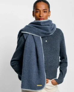 Katie Loxton Whipstitch Scarf Navy Clearance