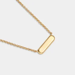 Katie Loxton With Love' Waterproof Gold Signet Necklace Discount