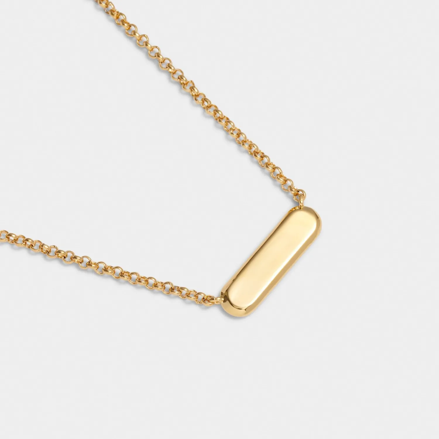Katie Loxton With Love' Waterproof Gold Signet Necklace Discount