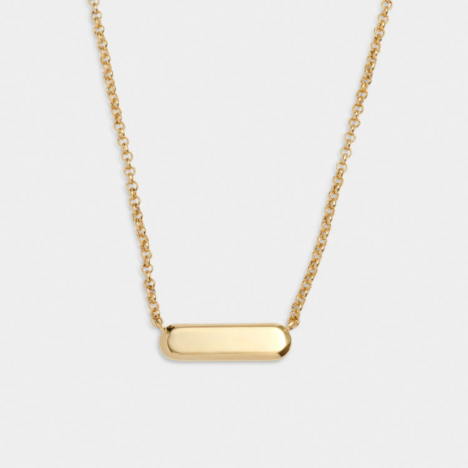 Katie Loxton With Love' Waterproof Gold Signet Necklace Discount