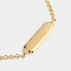 Katie Loxton With Love' Waterproof Gold Signet Bracelet Sale