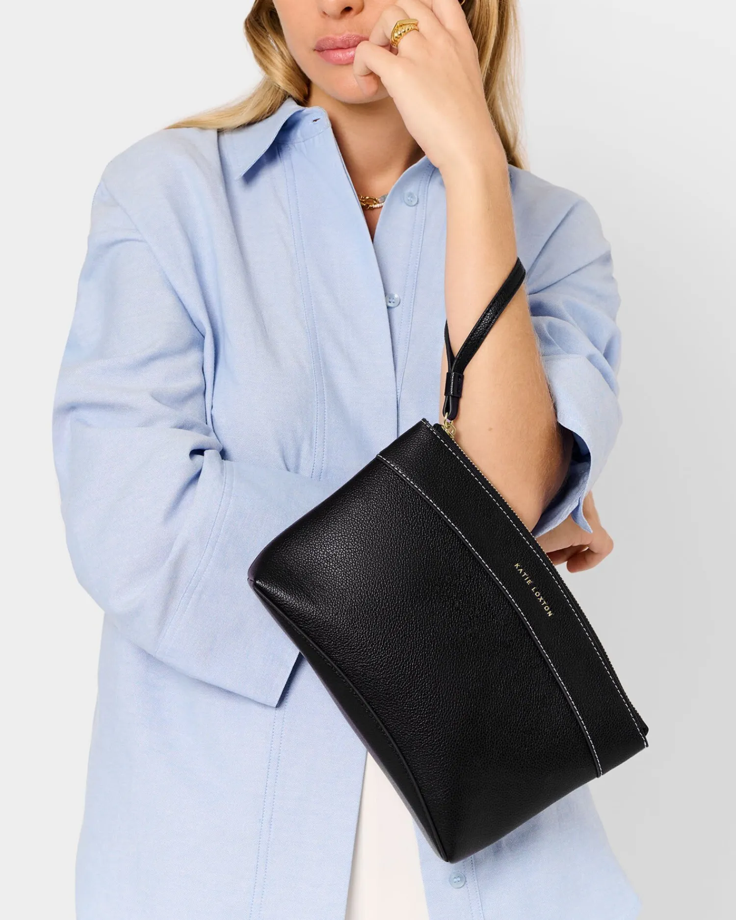 Katie Loxton Wristlet Clutch Black Sale