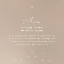 Katie Loxton Zodiac Jewellery Box 'Aries' 21st Mar 19th Apr Clearance